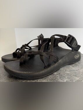 Chaco Solid Black ZX2 Sandals 8
